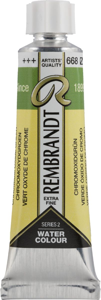 Rembrandt Water Colour Tube 10ml | Chromium Oxide Green (668)